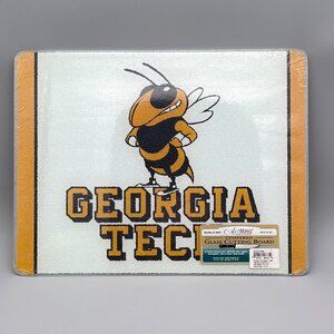 Georgia Tech Yellow Jackets Tempered Glass Cutting Board 15"x11.5" NCAA